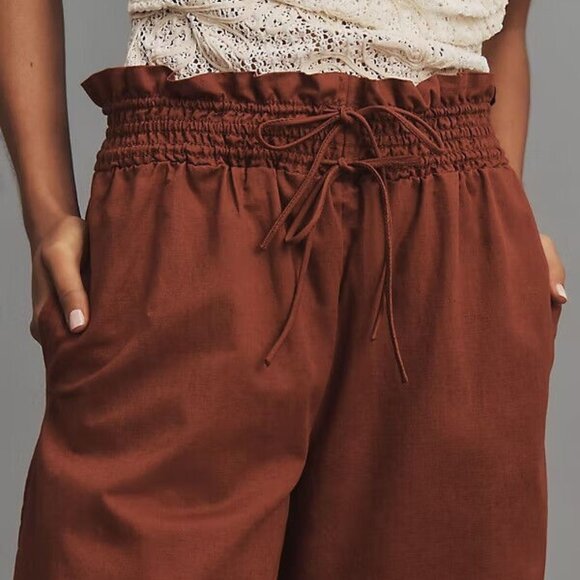 Anthropologie Brown Straight Leg Pants - Picture 5 of 7